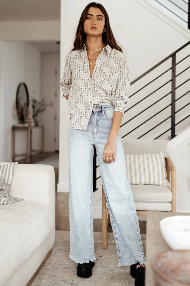 FUN 2 FUN Tops Kinsley Button Down Blouse 5 FUN 2 FUN Tops Kinsley Button Down Blouse