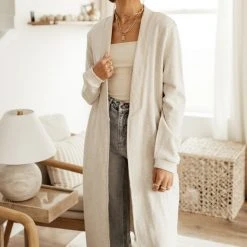 WORUI Outerwear Suni Duster Cardigan In Dove Grey - FINAL SALE