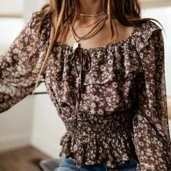 DRESS FORUM Shirts & Blouses Raven Floral Blouse