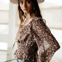 DRESS FORUM Shirts & Blouses Raven Floral Blouse