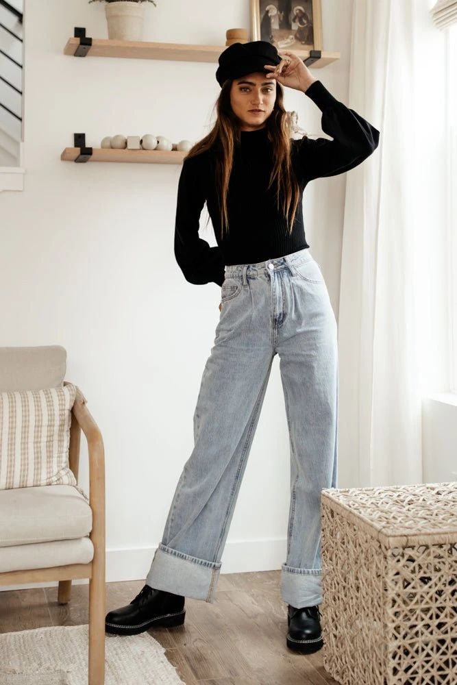 PROMESA Sweaters Emily Ribbed Bodysuit In Black 7 PROMESA Sweaters Emily Ribbed Bodysuit In Black