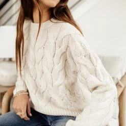 Vero Moda Leah Sweater In Ivory 12 Vero Moda Leah Sweater In Ivory