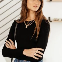 Vero Moda Marceletta Sweater In Black - FINAL SALE