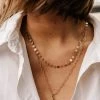 SIETE COLLECTION Necklaces Lilia Layered Coin Necklace