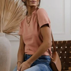 WORUI Mckenna Tee Shirt In Peach Tops