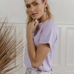 WORUI Mckenna Tee Shirt In Lavender Tops