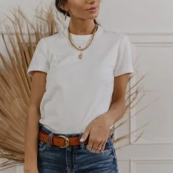 WORUI Mckenna Tee Shirt In White New Arrivals