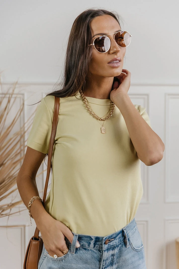 WORUI Mckenna Tee Shirt In Chartreuse 4 WORUI Mckenna Tee Shirt In Chartreuse