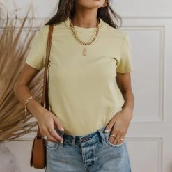 WORUI Mckenna Tee Shirt In Chartreuse 17 WORUI Mckenna Tee Shirt In Chartreuse