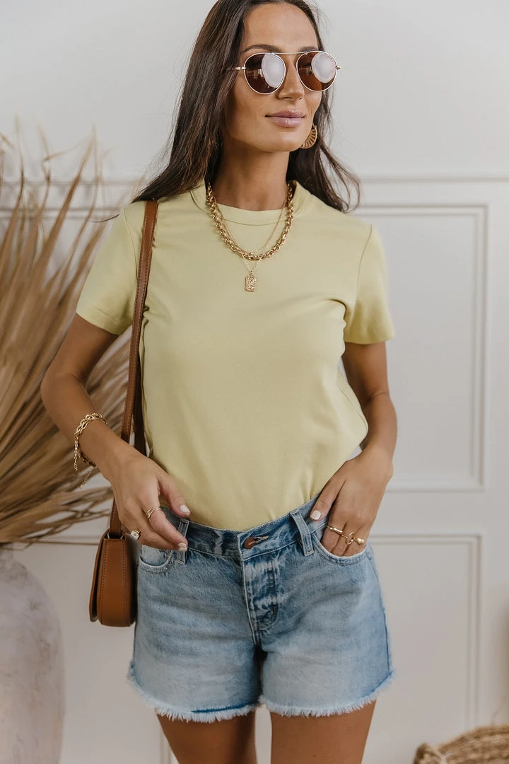 WORUI Mckenna Tee Shirt In Chartreuse 5 WORUI Mckenna Tee Shirt In Chartreuse