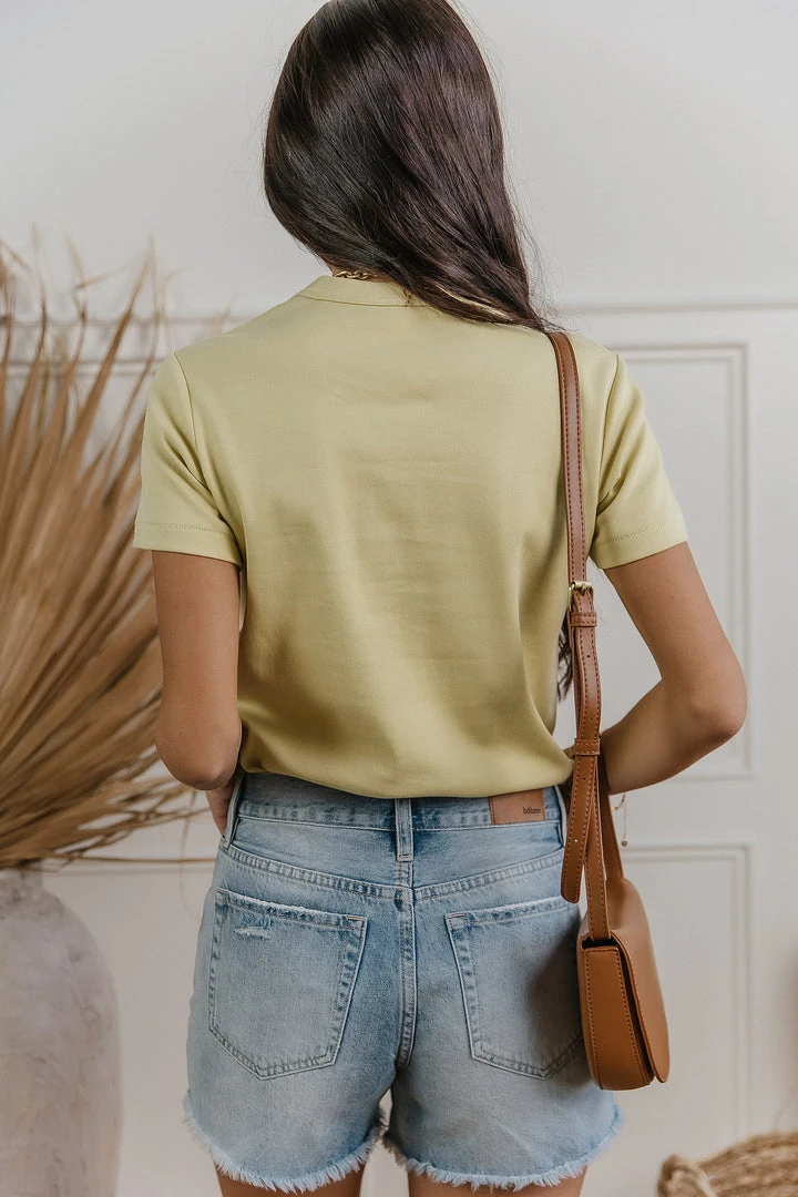 WORUI Mckenna Tee Shirt In Chartreuse 8 WORUI Mckenna Tee Shirt In Chartreuse