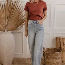 WORUI Mckenna Tee Shirt In Rust Tops