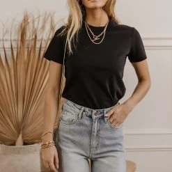 WORUI Mckenna Tee Shirt In Black New Arrivals 30 WORUI Mckenna Tee Shirt In Black New Arrivals