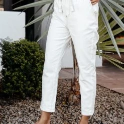 GILLI Work Edit Moon Beam Paper Bag Pants - FINAL SALE 9 GILLI Work Edit Moon Beam Paper Bag Pants - FINAL SALE