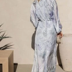 WORUI Giselle Maxi Dress In Blue Coastal Getaway