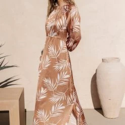 WORUI New Arrivals Giselle Maxi Dress In Camel