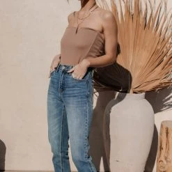 WORUI Theresa Top In Tan - FINAL SALE Work Edit