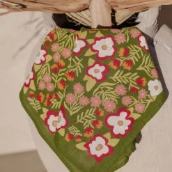 HEMLOCK GOODS Floral Bandana Scarf Scarves & Gloves