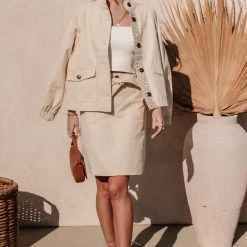 TEA N ROSE Whitney Knee-Length Skirt Work Edit