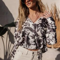 DRESS FORUM Chandler Wrap Top