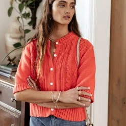 SINA Tops Everly Cardigan In Blue 20 SINA Tops Everly Cardigan In Blue