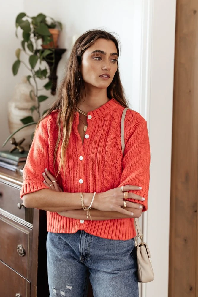 SINA Tops Everly Cardigan In Blue 11 SINA Tops Everly Cardigan In Blue