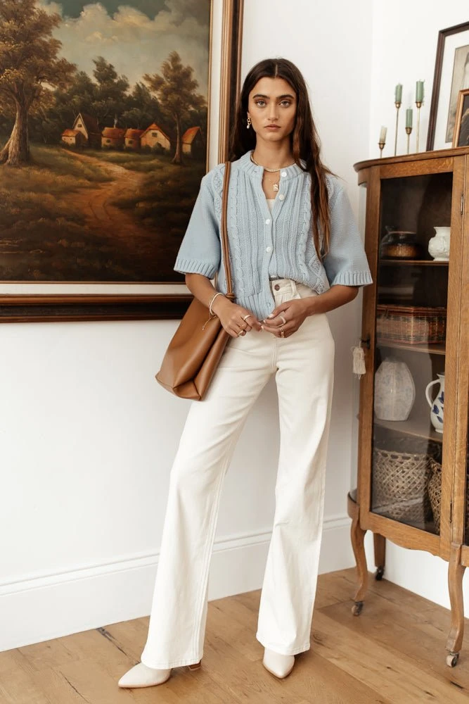 SINA Tops Everly Cardigan In Blue 7 SINA Tops Everly Cardigan In Blue