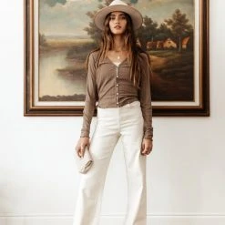 Vero Moda Ryann Top In Brown Sets