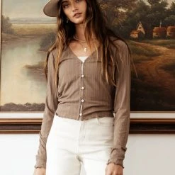 Vero Moda Ryann Top In Brown Sets