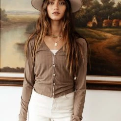 Vero Moda Ryann Top In Brown Sets