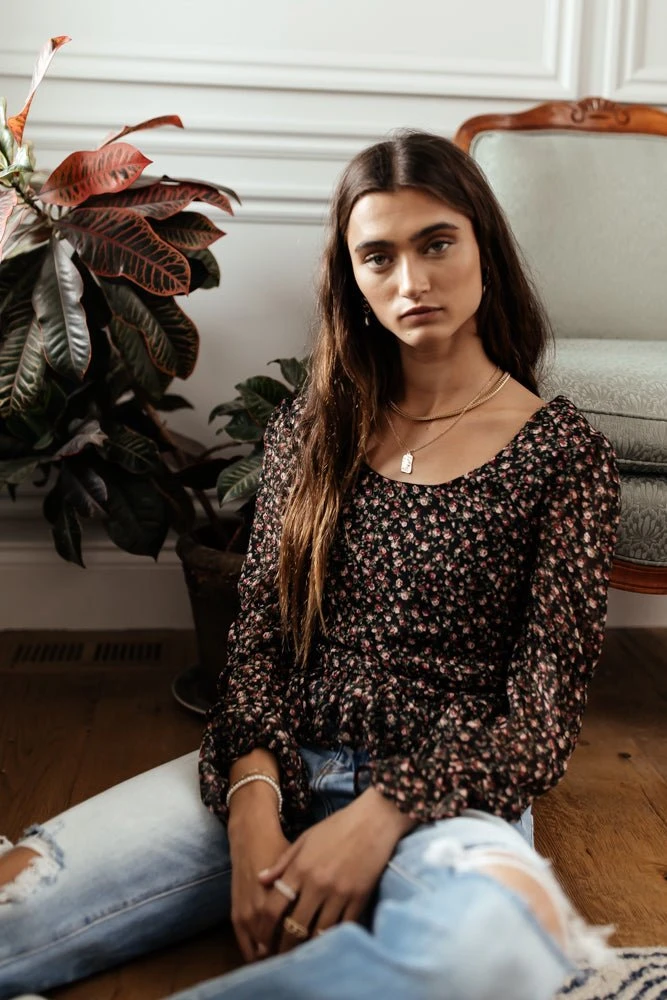 PROMESA Bohme In Bloom Daryl Floral Top 8 PROMESA Bohme In Bloom Daryl Floral Top