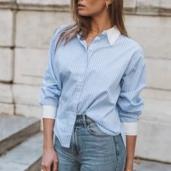 AARON & AMBER Kathryn Button Up Shirt In Black - FINAL SALE