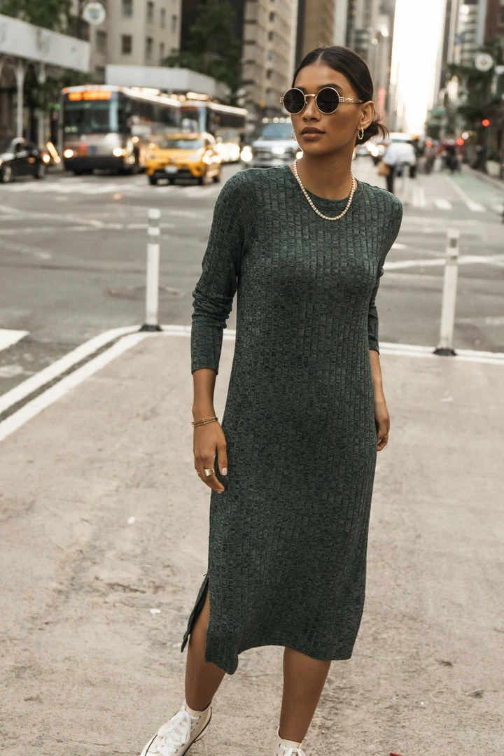 Vero Moda Reef Midi Dress In Emerald - FINAL SALE 3 Vero Moda Reef Midi Dress In Emerald - FINAL SALE