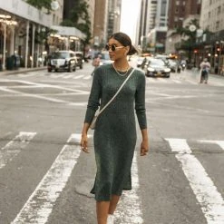 Vero Moda Reef Midi Dress In Charcoal - FINAL SALE