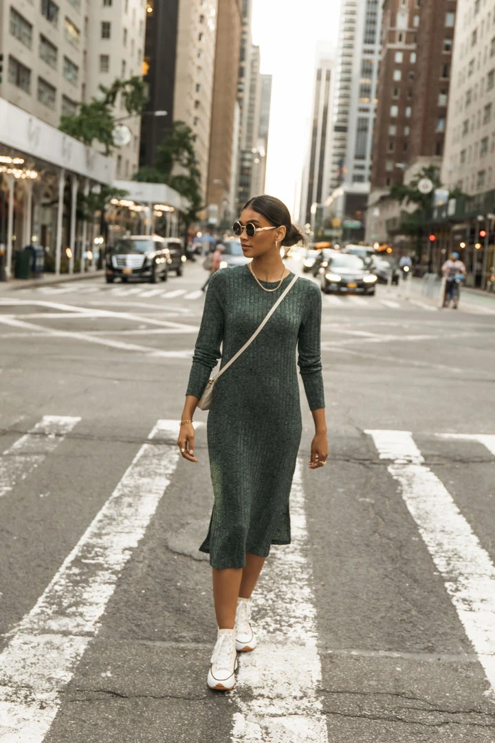 Vero Moda Reef Midi Dress In Emerald - FINAL SALE 4 Vero Moda Reef Midi Dress In Emerald - FINAL SALE