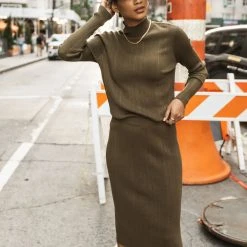 Vero Moda Shea Skirt In Olive Sets