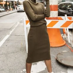 Vero Moda Shea Skirt In Olive Sets
