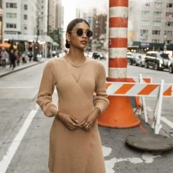 Vero Moda Alexandria Knitted Dress In Tan - FINAL SALE 16 Vero Moda Alexandria Knitted Dress In Tan - FINAL SALE