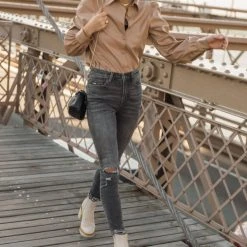 AARON & AMBER Work Edit Melrose Vegan Leather Shirt 8 AARON & AMBER Work Edit Melrose Vegan Leather Shirt