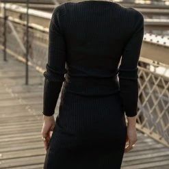 CALISTA Joi Ribbed Mini Dress - FINAL SALE Work Edit 13 CALISTA Joi Ribbed Mini Dress - FINAL SALE Work Edit