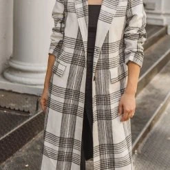 QIZHEN Natalya Plaid Coat Outerwear 11 QIZHEN Natalya Plaid Coat Outerwear