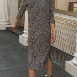 Vero Moda Reef Midi Dress In Charcoal - FINAL SALE