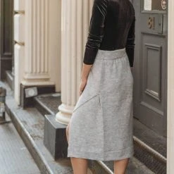 Vero Moda Gennady Pencil Skirt In Grey - FINAL SALE