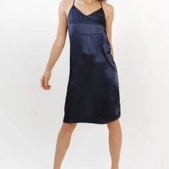 Vero Moda Serein Mini Slip Dress In Navy - FINAL SALE Fresh Markdowns