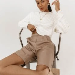 PROMESA Clemens Vegan Leather Shorts- FINAL SALE Fresh Markdowns