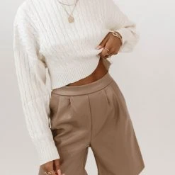 PROMESA Clemens Vegan Leather Shorts- FINAL SALE Fresh Markdowns