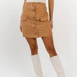 PROMESA Fresh Markdowns Regina Corduroy Mini Skirt - FINAL SALE