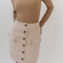 PROMESA Fresh Markdowns Regina Corduroy Mini Skirt - FINAL SALE