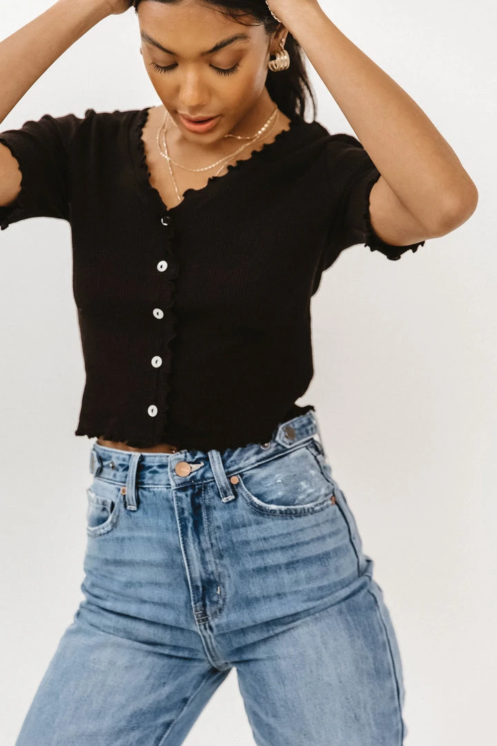 Vero Moda Hailey Ribbed Top In Ivory Tops 11 Vero Moda Hailey Ribbed Top In Ivory Tops