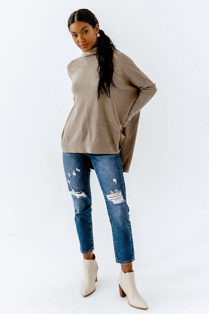 TEA N ROSE Sweaters Linden Turtleneck Sweater In Tomato - FINAL SALE 7 TEA N ROSE Sweaters Linden Turtleneck Sweater In Tomato - FINAL SALE